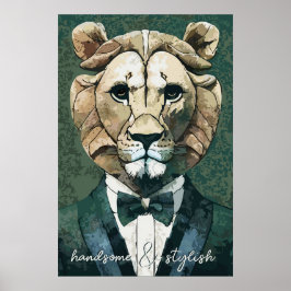 Poster Aristocrat Lion