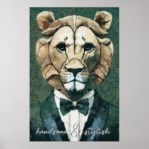 Poster Aristocrat Lion