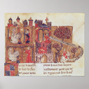 Poster Aristotle instrui Alexander o excelente dentro