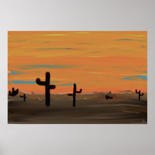 Poster Arizona Cactos (Frente)