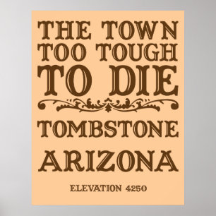 Pôster Arizona da lápide