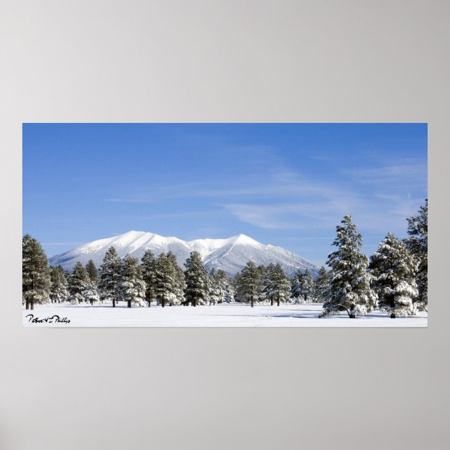 Poster Arizona de Prairie e San Francisco Peaks coberta p (Frente)