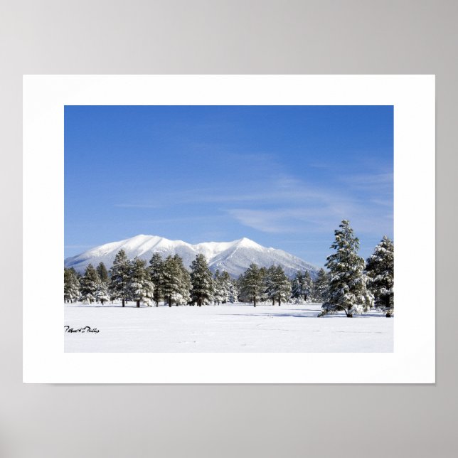 Poster Arizona de Prairie e San Francisco Peaks coberta p (Frente)