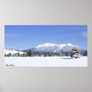 Pôster Arizona de Prairie e San Francisco Peaks coberta p