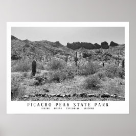 Poster Arizona Desert Picacho Peak State Park Hiking Lg