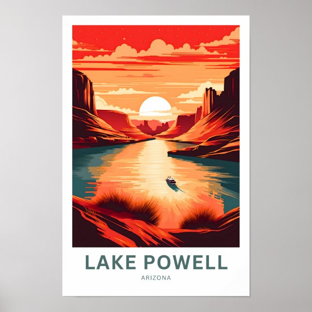 Poster Arizona do Lago Powell (Frente)