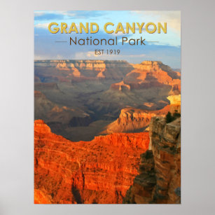 Poster Arizona do Parque Nacional Grand Canyon