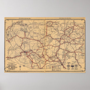 Pôster Arizona, New mexico