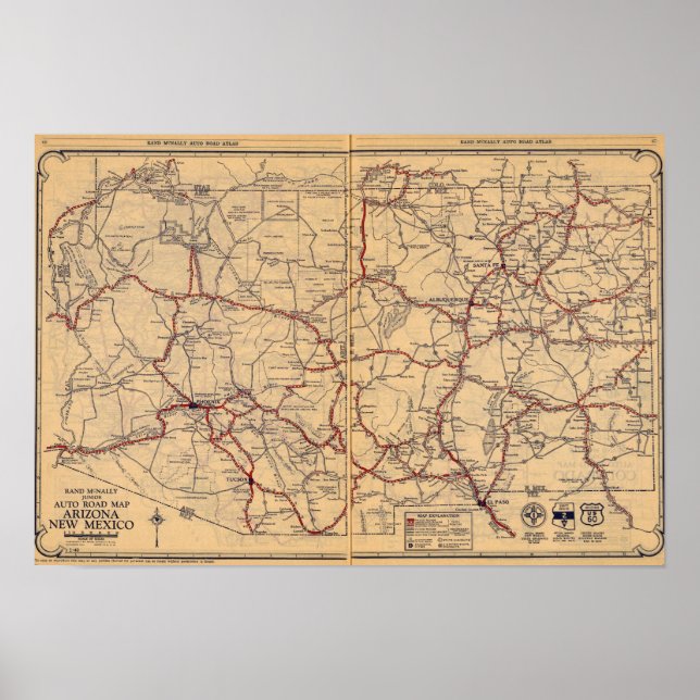 Pôster Arizona, Novo México (Frente)