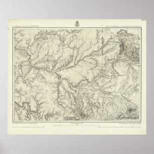 Pôster Arizona oriental e New mexico ocidental