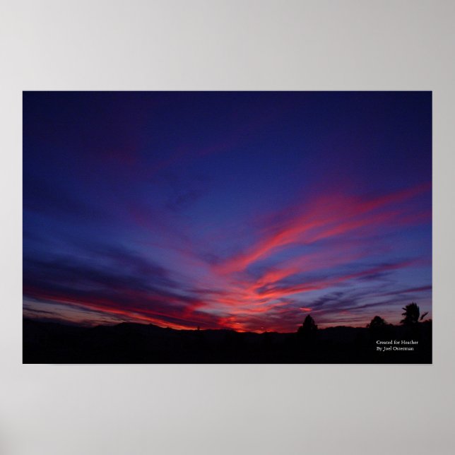 Poster Arizona Sunset 67 [para Heather] (Frente)