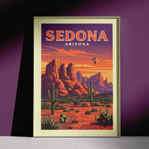 Poster Arizona Vintage Sedona