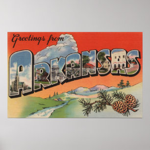 Poster Arkansas (cena) da paisagem - grande letra