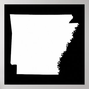 Pôster Arkansas no branco