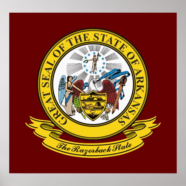 Poster Arkansas Seal (Frente)