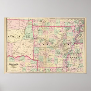 Poster Arkansas, Território Indígena