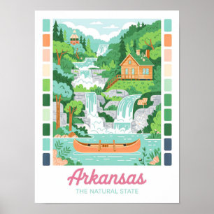 Poster Arkansas the Natural State Summer Viagem
