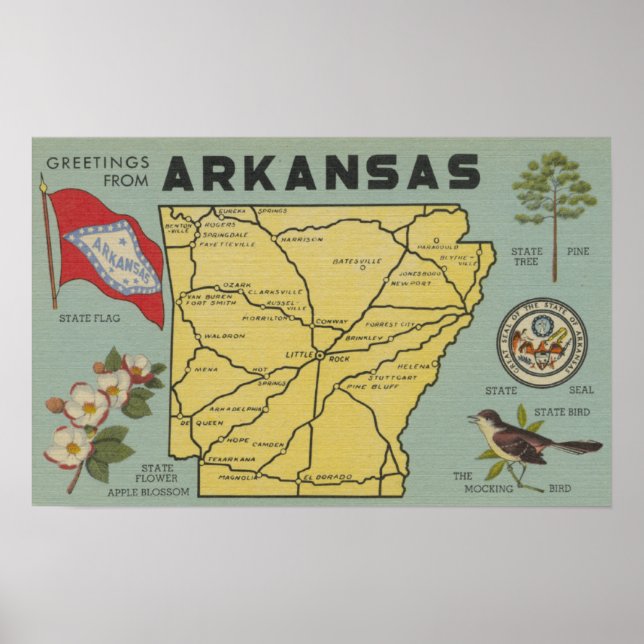 Poster ArkansasLarge Letter ScenesArkansas (Frente)