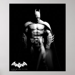 Pôster Arkham City   Batman Black and White Wide Pose