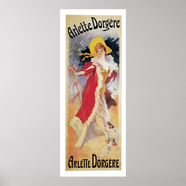 Pôster Arlette Dorgere, 1904 Art Nouveau (Frente)