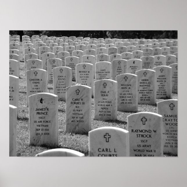 Pôster Arlington B&W (Frente)