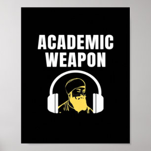 Poster Arma Acadêmica - Clássico Inspirador Engraçado