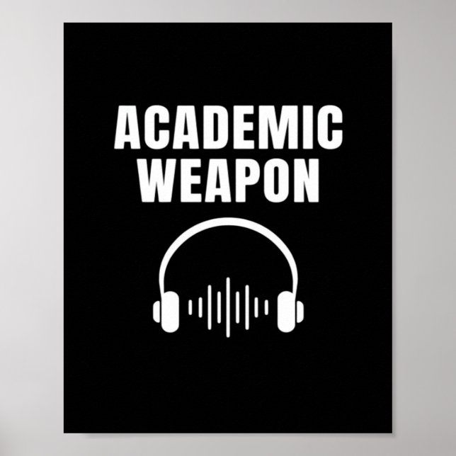 Poster Arma Acadêmica - Vírus Clássico Inspiracional (Frente)