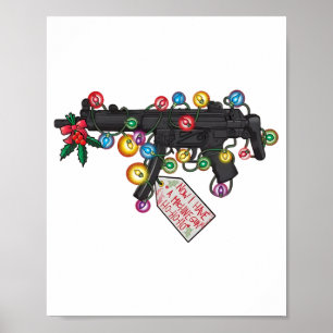 Poster Arma Agora Eu Tenho Uma Metralhadora Ho-ho-ho Nata