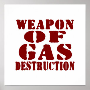 Pôster Arma da destruição do gás