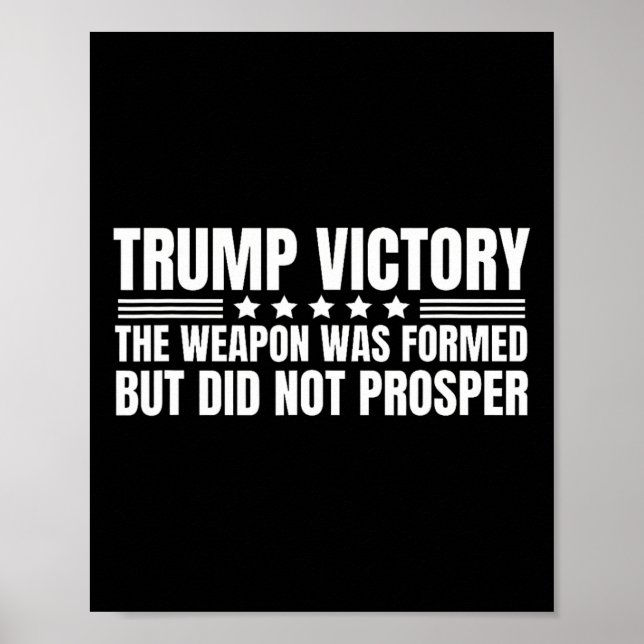 Poster Arma de Vitória de Trump Formada Mas Não Prosperou (Frente)