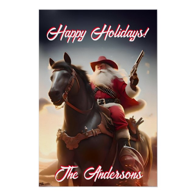 Pôster Arma Toting Papai Noel Natal (Frente)