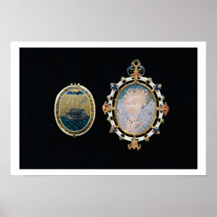 Poster Armada Jewel, miniatura da Rainha Elizabeth I encl