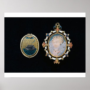 Pôster Armada Jewel, miniature of Queen Elizabeth I enclo