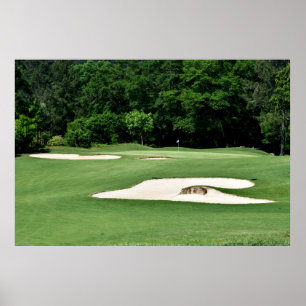 Poster Armadilhas de areia do campo de golfe