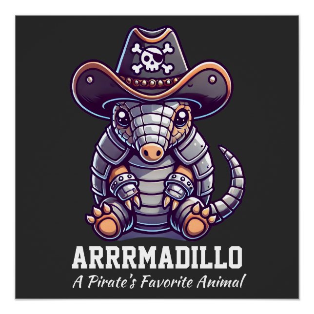 Pôster Armadillo Gift | Entrega Gratuita | Armadillo T-Sh (Frente)