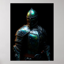 Armadura de Cavaleiro Medieval, Cores Abstratas