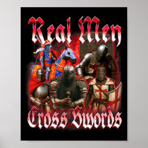 Poster Armadura de Cavaleiro Medieval Meme Renascimento H