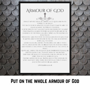 Poster Armadura de Deus Efésios 6 10 Decorativo