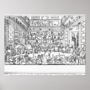 Pôster Armário da física, 1687
