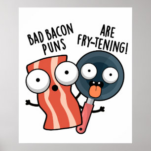 Poster Armas De Bacon Más São Arma De Comida Engraçada.