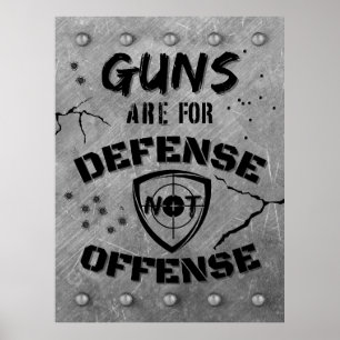 Poster Armas De Defesa Não São Ofensivas