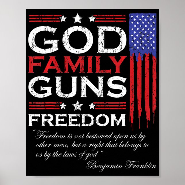 POSTER ARMAS DE DEUS DA FAMÍLIA E LIBERDADE CHRISTIAN MAG (Frente)