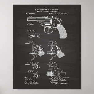 Poster Armas de Fogo de Captura de Segurança 1893 Painéis