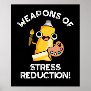 Poster Armas De Redução Do Esforço Artista Pun Dark BG