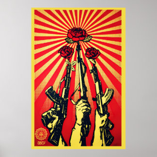Poster Armas e Rosas, 2007 Shepard Firey