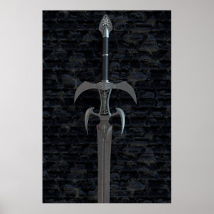 Arte e Decoração de Parede Espada Medieval