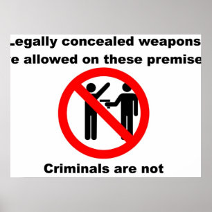 Pôster Armas permitidas