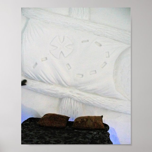 Poster Armazém no Hotel de Glace, Quebec, Canadá (Frente)