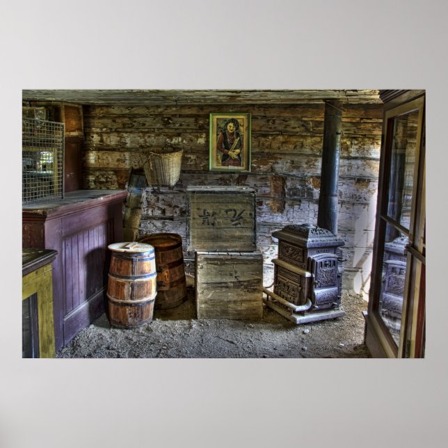 PÔSTER ARMAZENAMENTO ANTIGO CHINÊS OCIDENTAL (Frente)