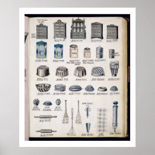 Poster Armazenamento e utensílios da cozinha de um